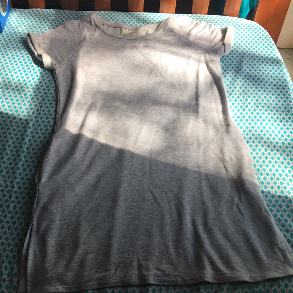 Gray blue Tee-shirt dress